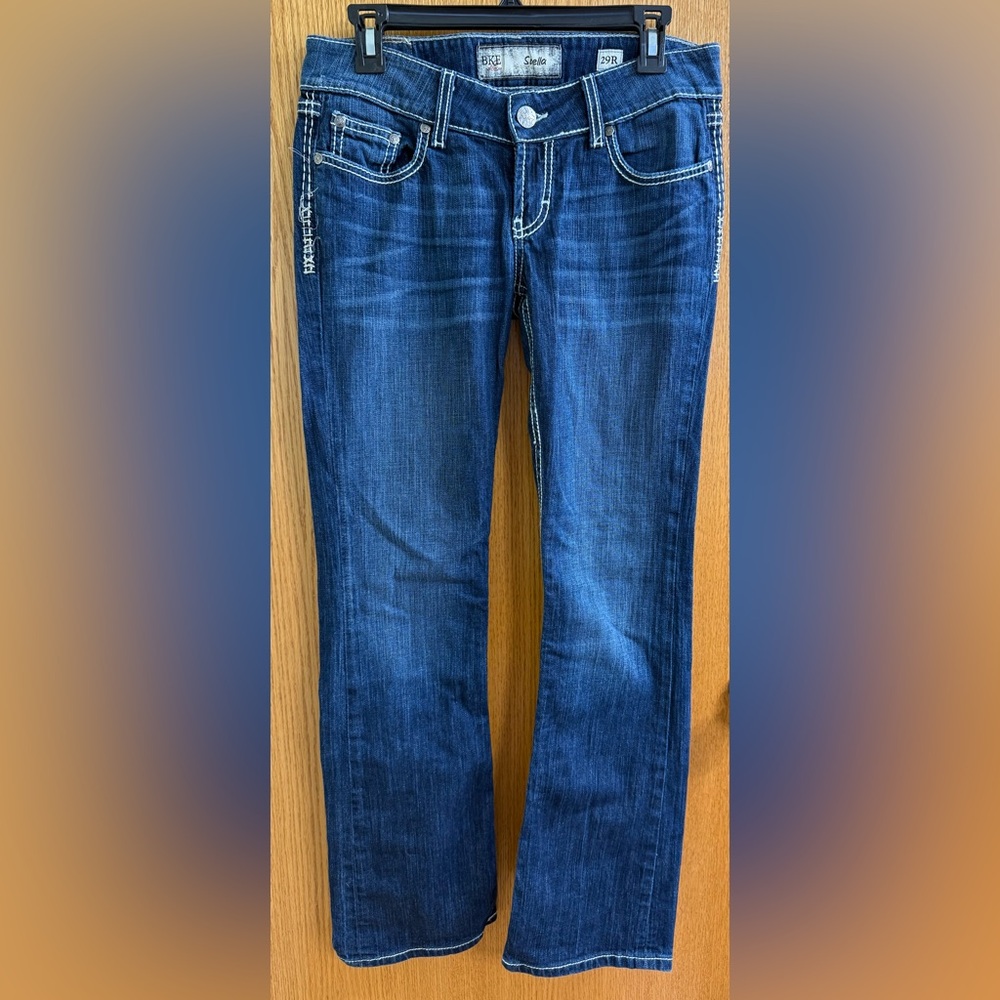 BKE Women's Medium Dark Blue Bootcut Jeans